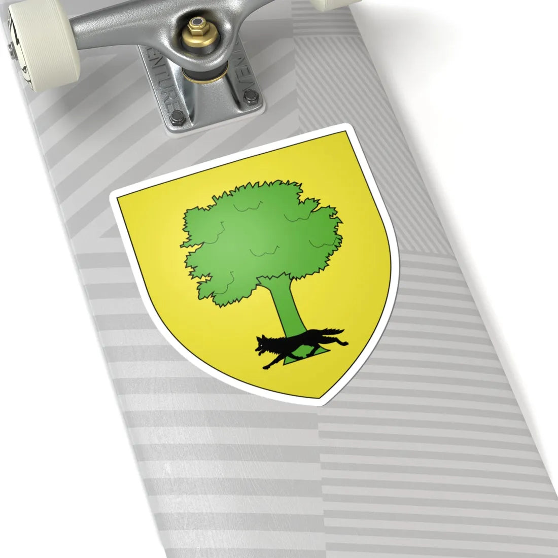 Blason Fr famille Barreneche Basse-Navarre (Spain) (Coat of Arms) STICKER Vinyl Kiss-Cut Decal - The Sticker Space