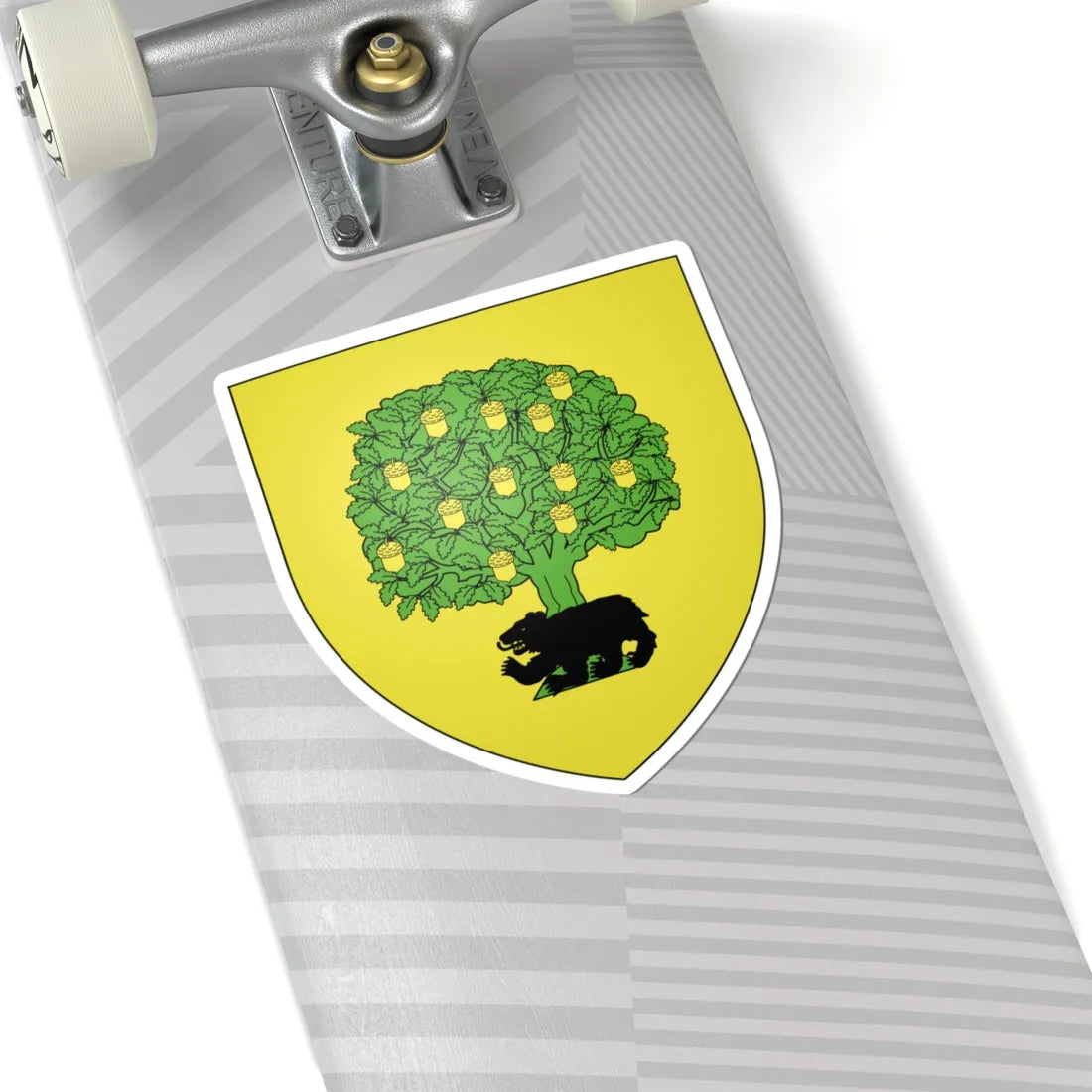 Blason Fr famille Beas Basse-Navarre (Spain) (Coat of Arms) STICKER Vinyl Kiss-Cut Decal - The Sticker Space