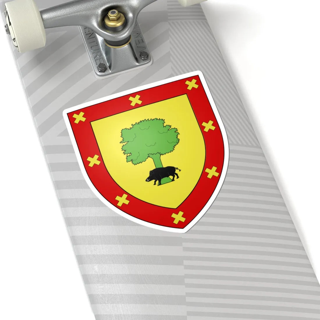 Blason Fr famille Beascan Mixe (Spain) (Coat of Arms) STICKER Vinyl Kiss-Cut Decal - The Sticker Space