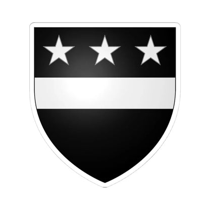 Blason Franck de Borsele selon Gelre (Netherlands) (Coat of Arms) STICKER Vinyl Kiss-Cut Decal 4 Inch White - The Sticker Space