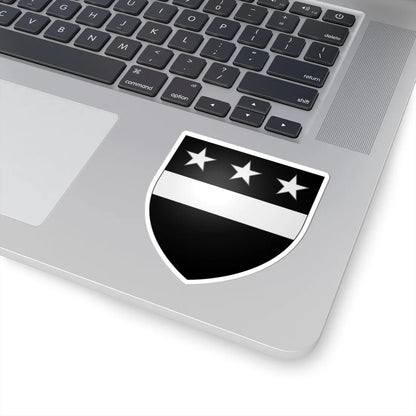 Blason Franck de Borsele selon Gelre (Netherlands) (Coat of Arms) STICKER Vinyl Kiss-Cut Decal - The Sticker Space