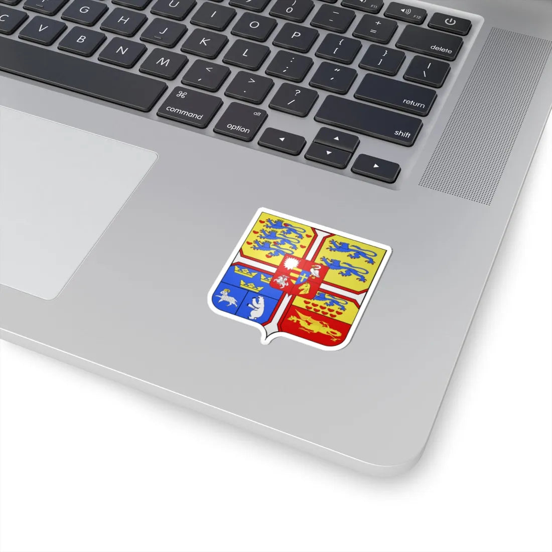 Blason Frédéric IX de Danemark (Denmark) (Coat of Arms) STICKER Vinyl Kiss-Cut Decal - The Sticker Space
