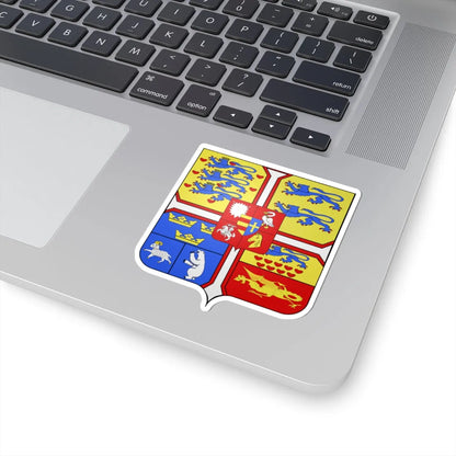 Blason Frédéric IX de Danemark (Denmark) (Coat of Arms) STICKER Vinyl Kiss-Cut Decal - The Sticker Space