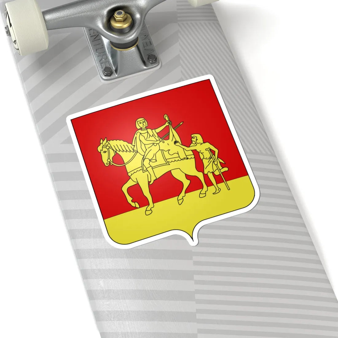 Blason Ganshoren (Belgium) (Coat of Arms) STICKER Vinyl Kiss-Cut Decal - The Sticker Space