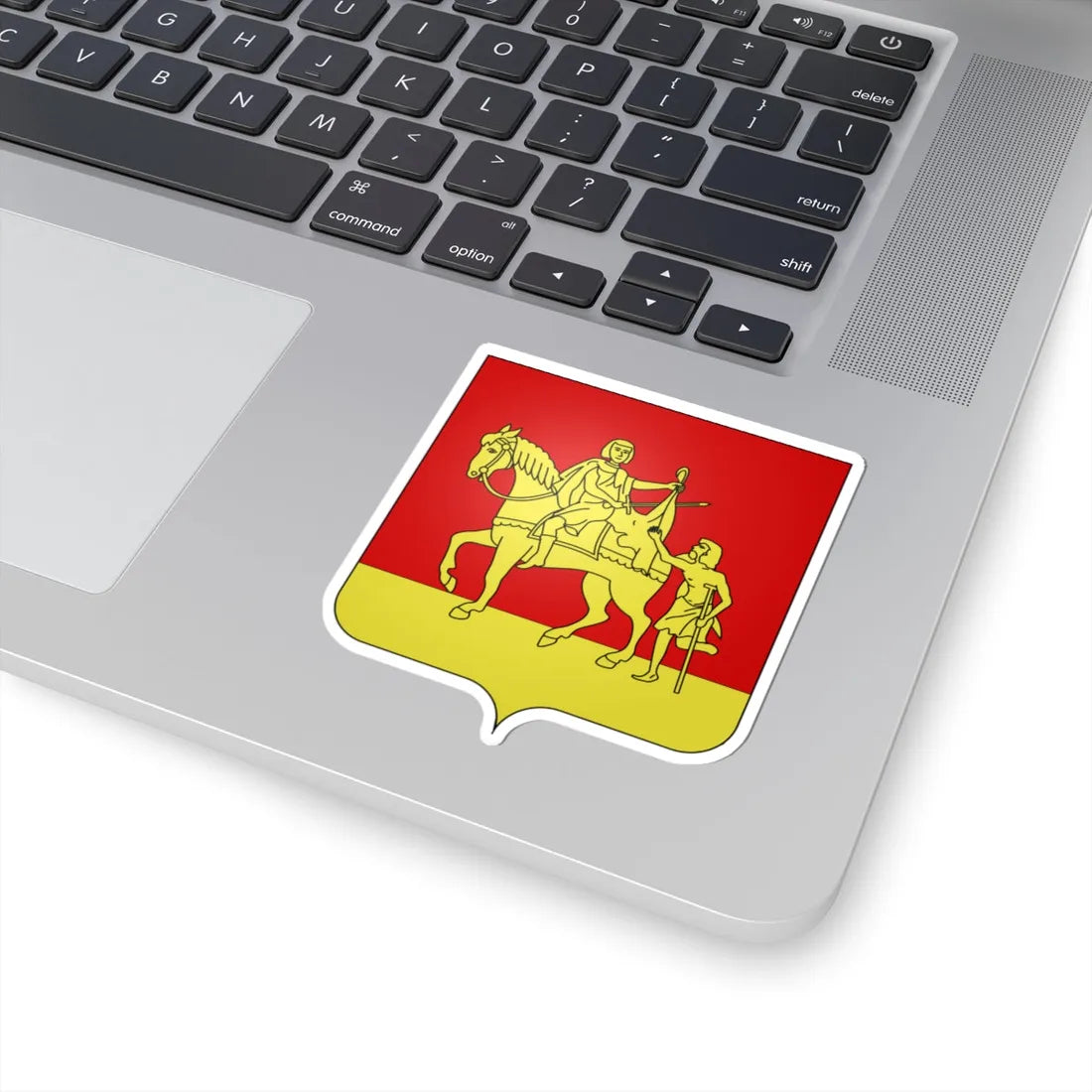 Blason Ganshoren (Belgium) (Coat of Arms) STICKER Vinyl Kiss-Cut Decal - The Sticker Space