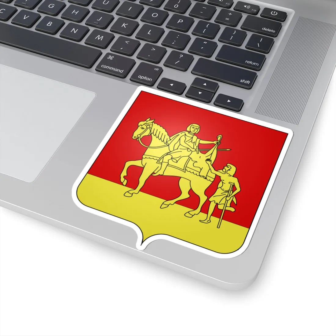 Blason Ganshoren (Belgium) (Coat of Arms) STICKER Vinyl Kiss-Cut Decal - The Sticker Space