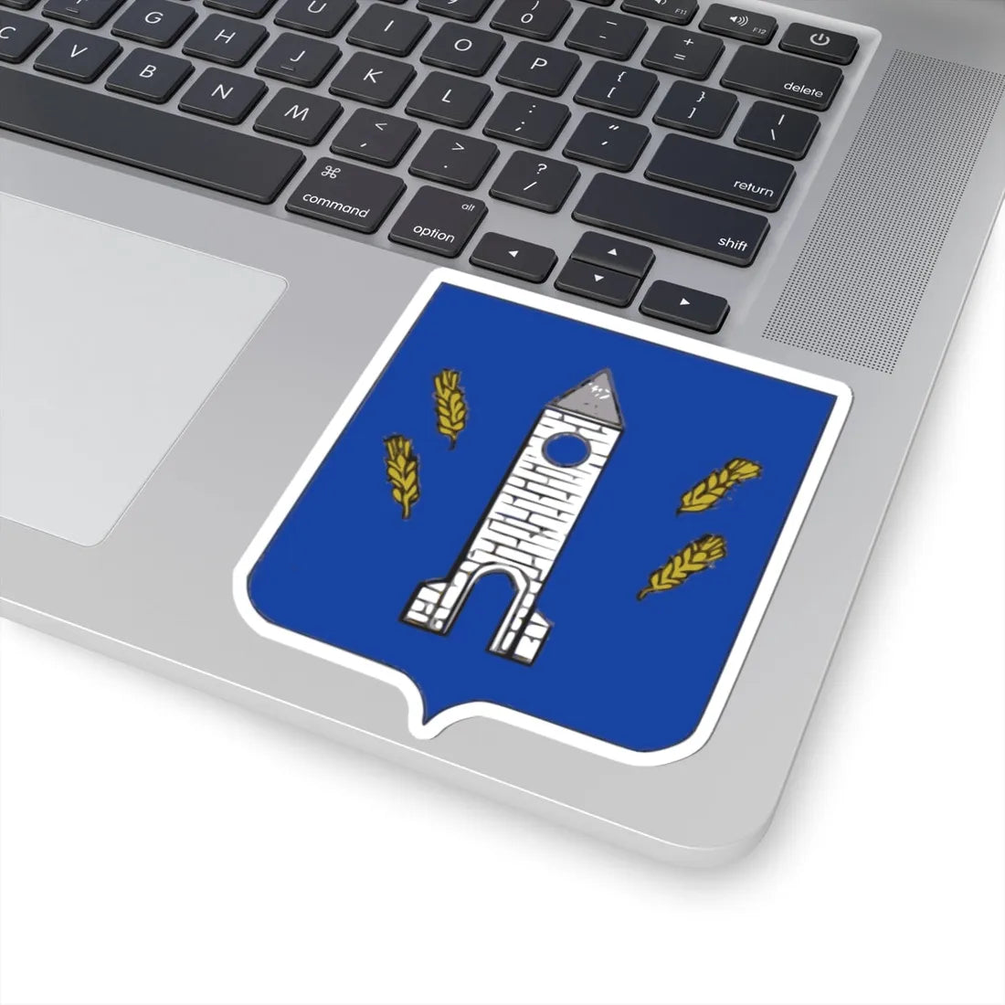 Blason Geer (Belgium) (Coat of Arms) STICKER Vinyl Kiss-Cut Decal - The Sticker Space