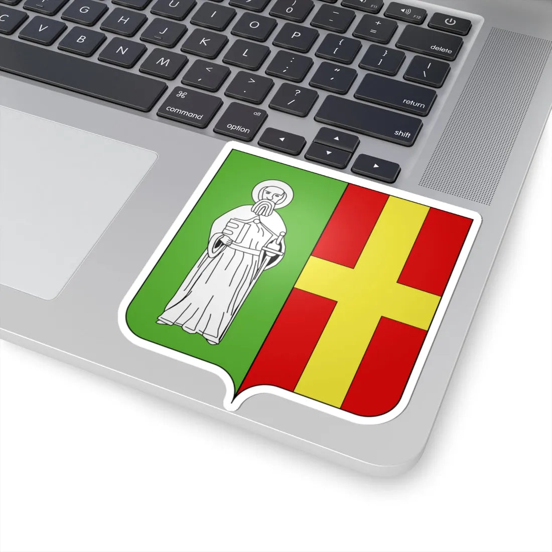 Blason Geetbets (Belgium) (Coat of Arms) STICKER Vinyl Kiss-Cut Decal - The Sticker Space