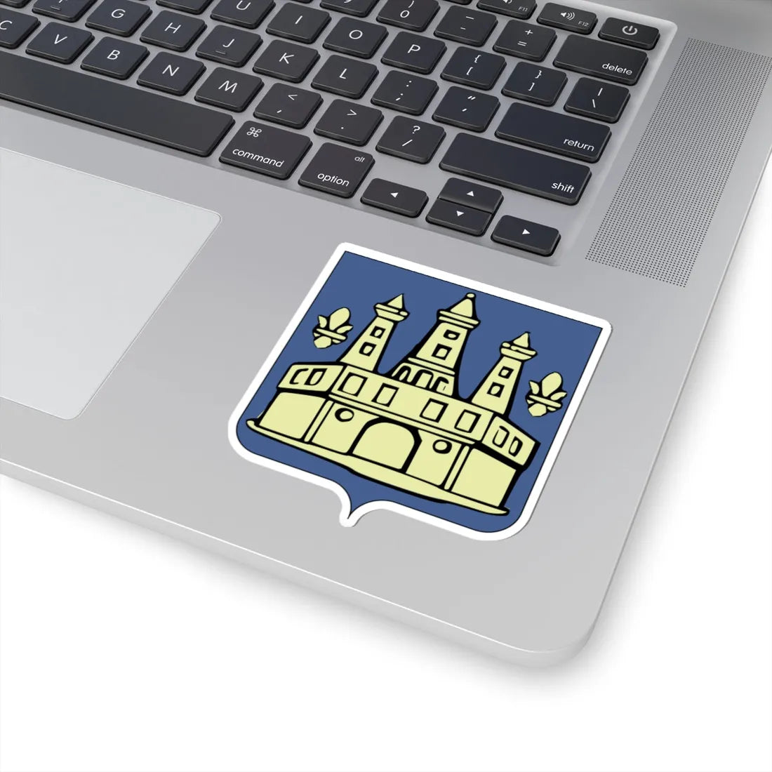 Blason Genappe (Belgium) (Coat of Arms) STICKER Vinyl Kiss-Cut Decal - The Sticker Space