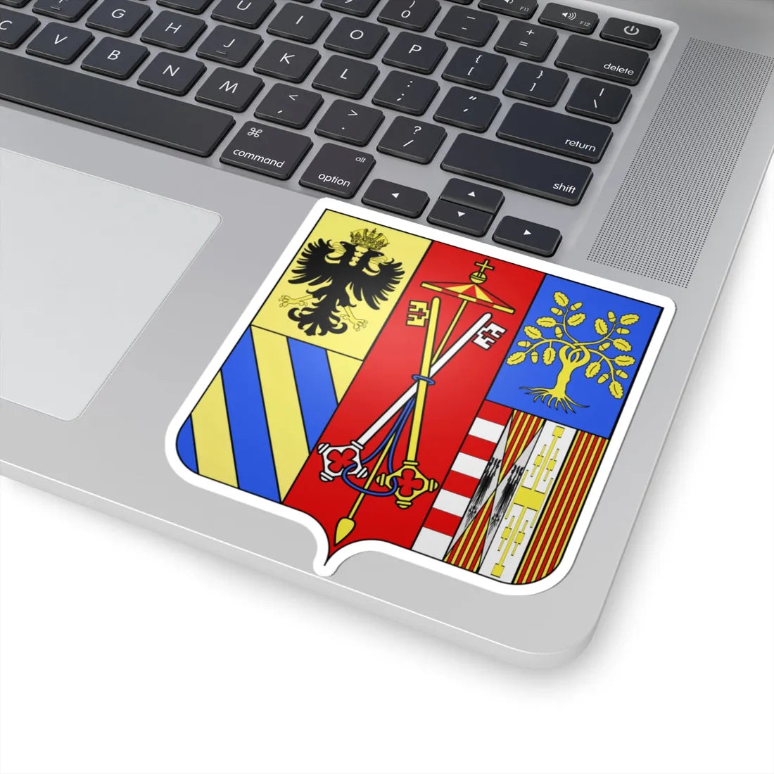 Blason Guidobaldo II della Rovere (Italy) (Coat of Arms) STICKER Vinyl Kiss-Cut Decal - The Sticker Space