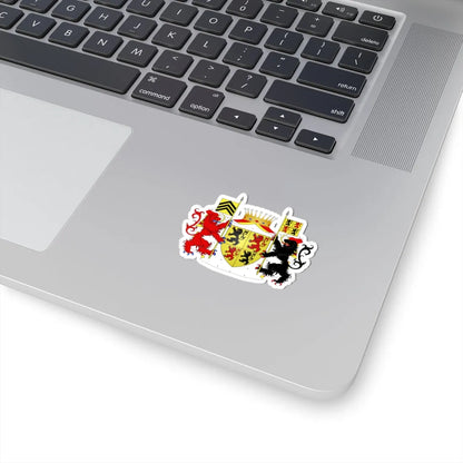 Blason Hainaut avec ornements (Belgium) (Coat of Arms) STICKER Vinyl Kiss-Cut Decal - The Sticker Space