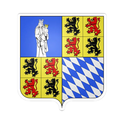 Blason HalleVlaams Brabant (Belgium) (Coat of Arms) STICKER Vinyl Kiss-Cut Decal 3 Inch White - The Sticker Space