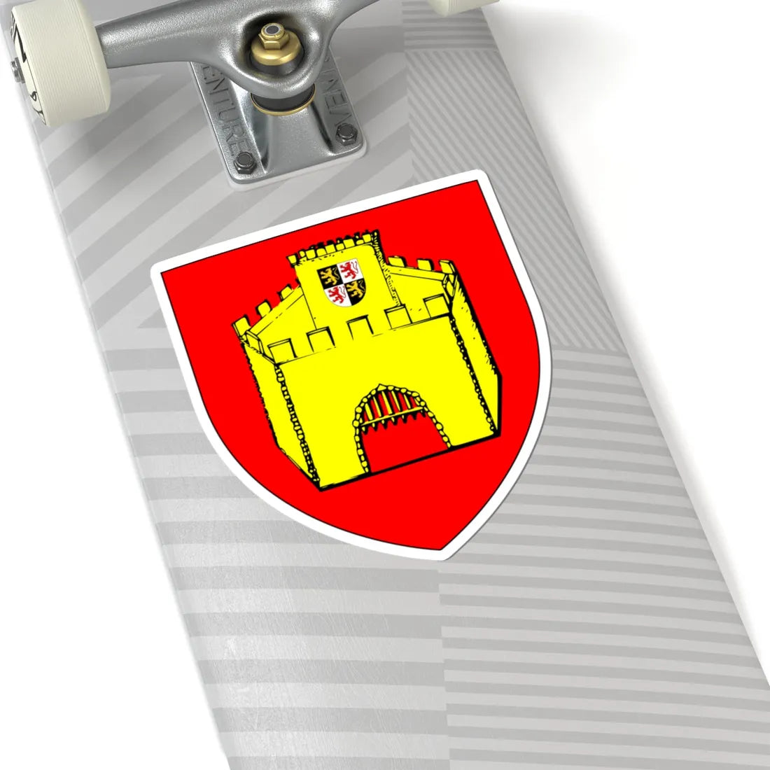 Blason Hannut (Belgium) (Coat of Arms) STICKER Vinyl Kiss-Cut Decal - The Sticker Space