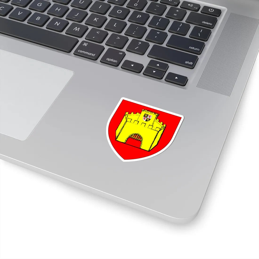 Blason Hannut (Belgium) (Coat of Arms) STICKER Vinyl Kiss-Cut Decal - The Sticker Space