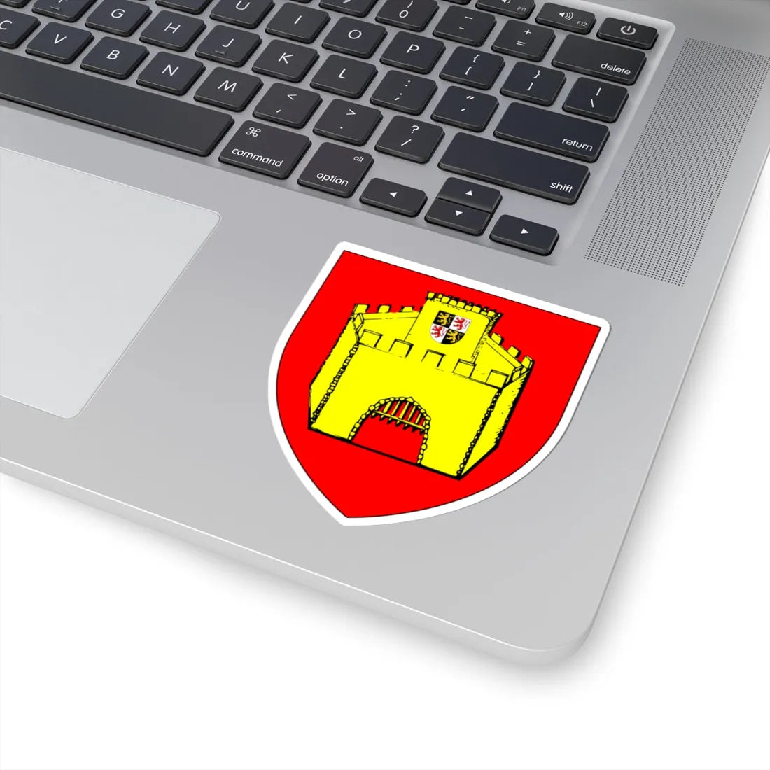 Blason Hannut (Belgium) (Coat of Arms) STICKER Vinyl Kiss-Cut Decal - The Sticker Space