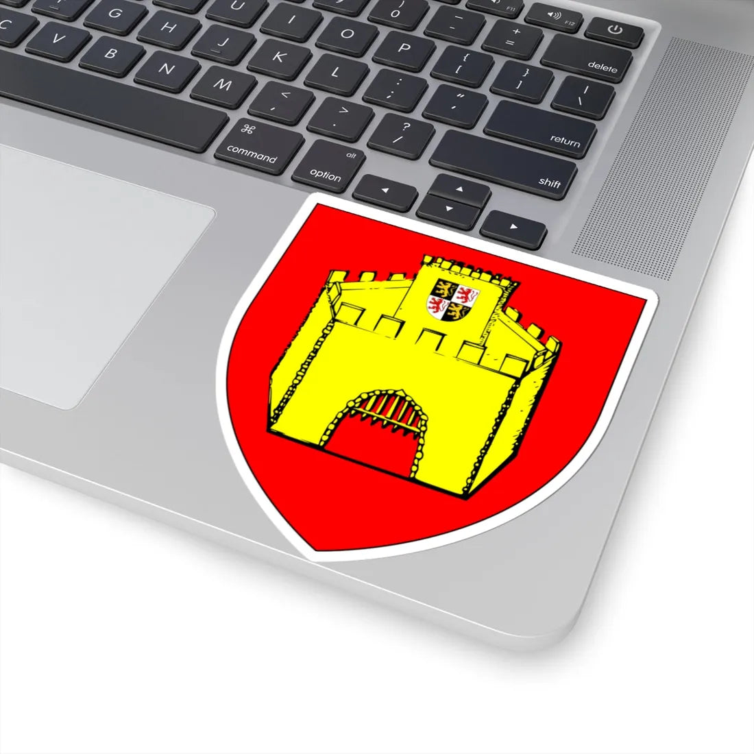 Blason Hannut (Belgium) (Coat of Arms) STICKER Vinyl Kiss-Cut Decal - The Sticker Space