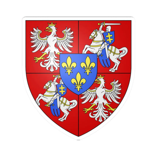 Blason Henri Ier de Pologne (Lithuania) (Coat of Arms) STICKER Vinyl Kiss-Cut Decal 2 Inch White - The Sticker Space