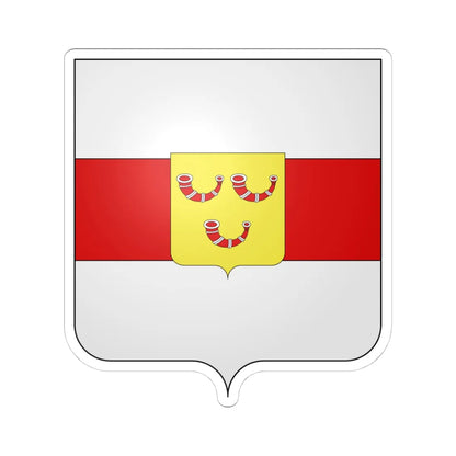 Blason Heuvelland (Belgium) (Coat of Arms) STICKER Vinyl Kiss-Cut Decal 4 Inch White - The Sticker Space