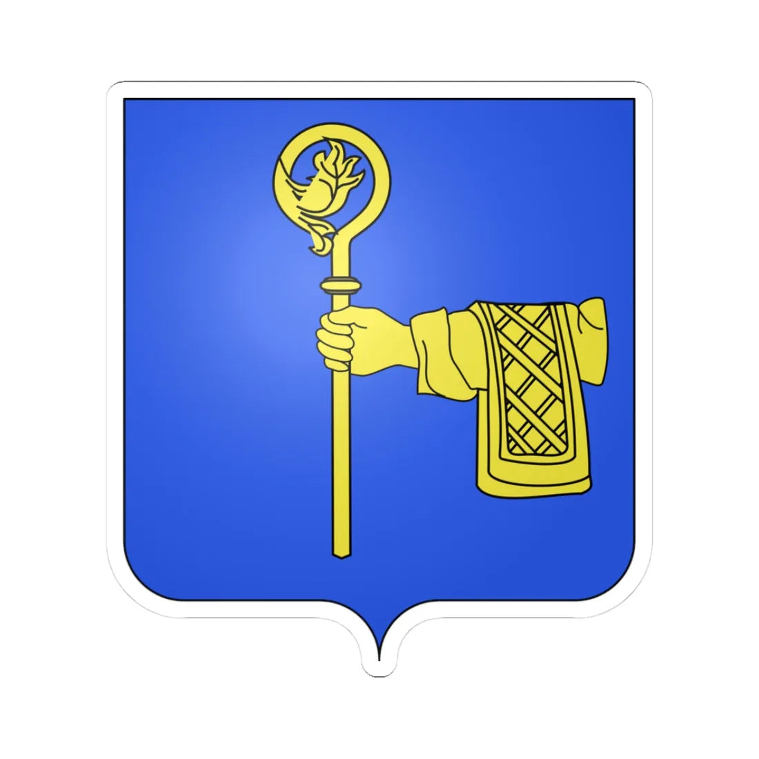 Blason Hoegaarden (Belgium) (Coat of Arms) STICKER Vinyl Kiss-Cut Decal 3 Inch White - The Sticker Space