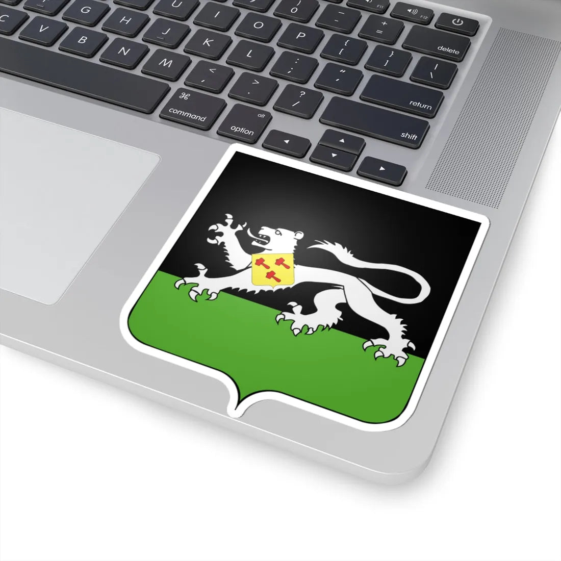 Blason Huldenberg (Belgium) (Coat of Arms) STICKER Vinyl Kiss-Cut Decal - The Sticker Space
