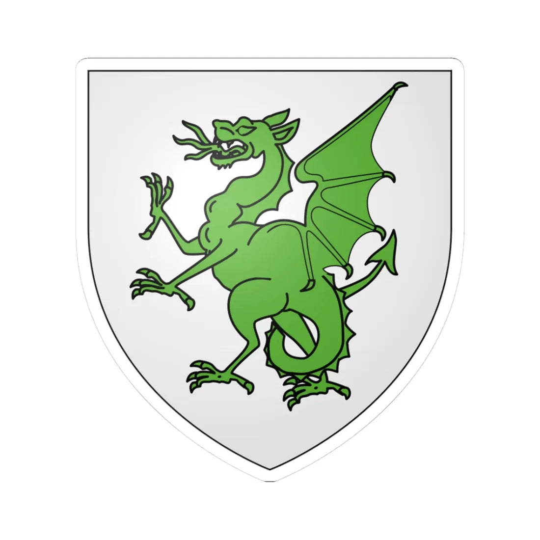 Blason imaginaire Josué (Israel) (Coat of Arms) STICKER Vinyl Kiss-Cut Decal 3 Inch White - The Sticker Space