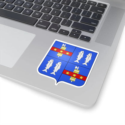Blason it-fr Mancini-Mazarini (Italy) (Coat of Arms) STICKER Vinyl Kiss-Cut Decal - The Sticker Space