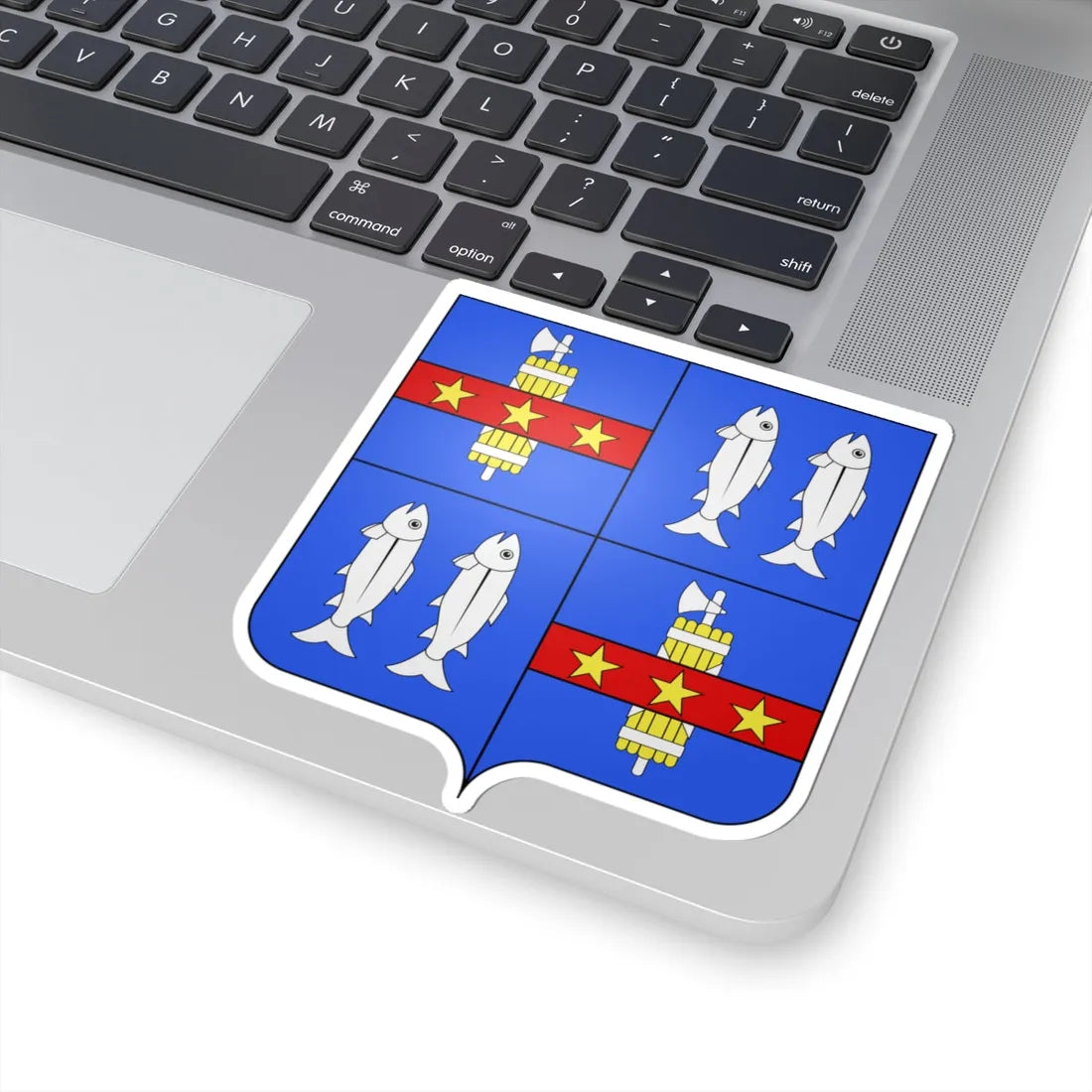 Blason it-fr Mancini-Mazarini (Italy) (Coat of Arms) STICKER Vinyl Kiss-Cut Decal - The Sticker Space
