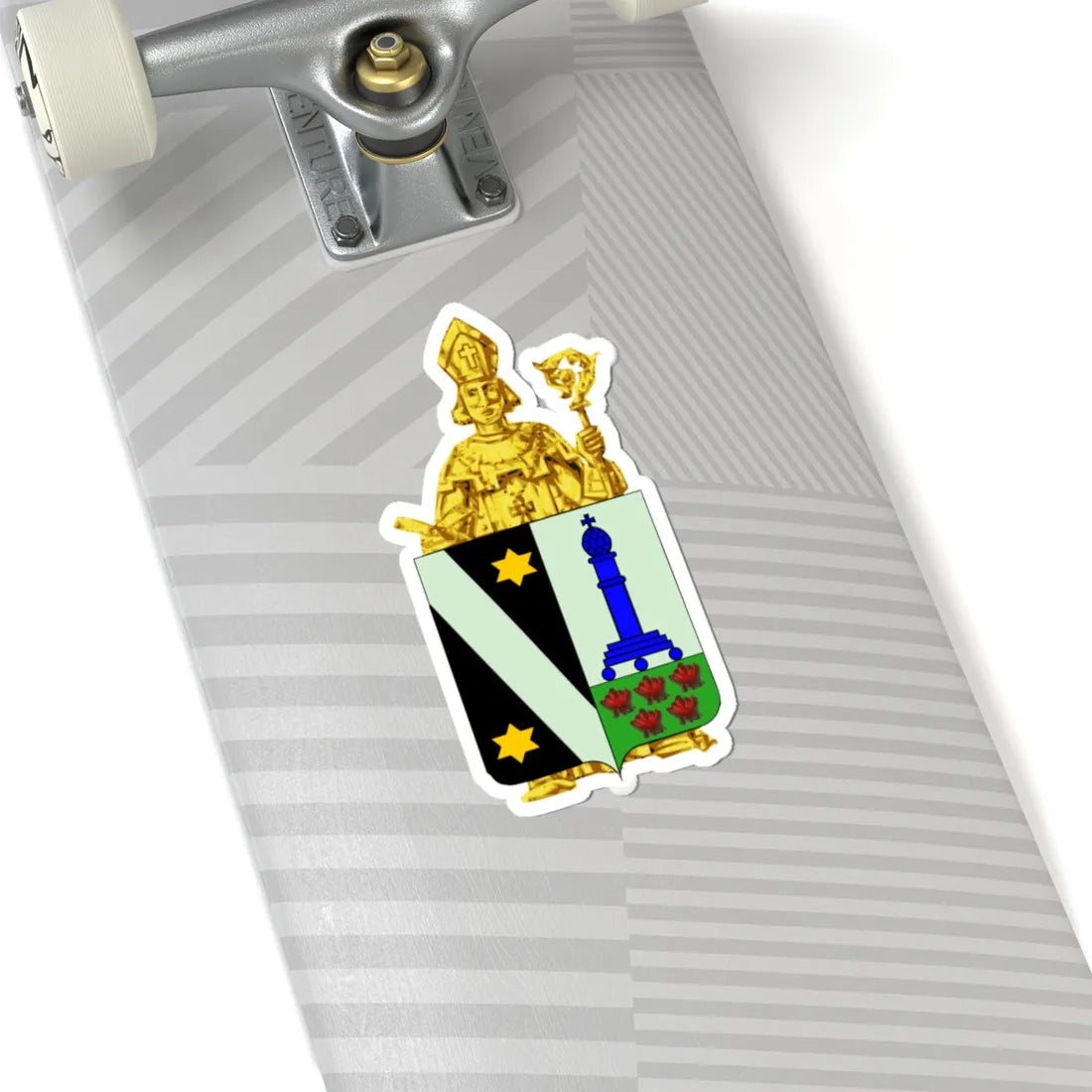 Blason Jalhay (Belgium) (Coat of Arms) STICKER Vinyl Kiss-Cut Decal - The Sticker Space
