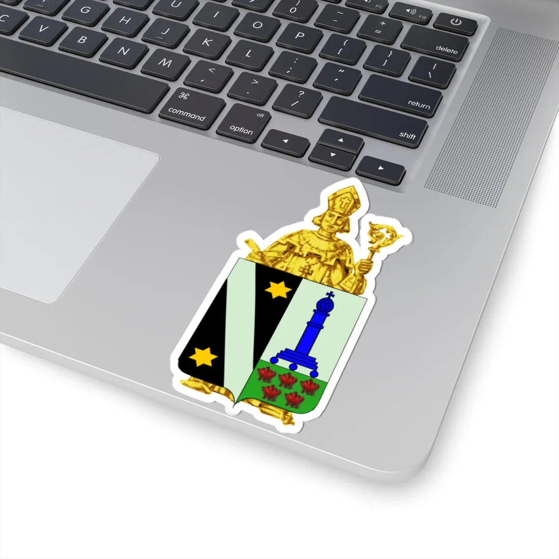 Blason Jalhay (Belgium) (Coat of Arms) STICKER Vinyl Kiss-Cut Decal - The Sticker Space