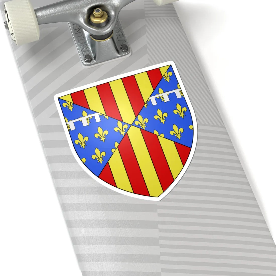 Blason Jean dAragon Comte de Prades selon Gelre (Spain) (Coat of Arms) STICKER Vinyl Kiss-Cut Decal - The Sticker Space