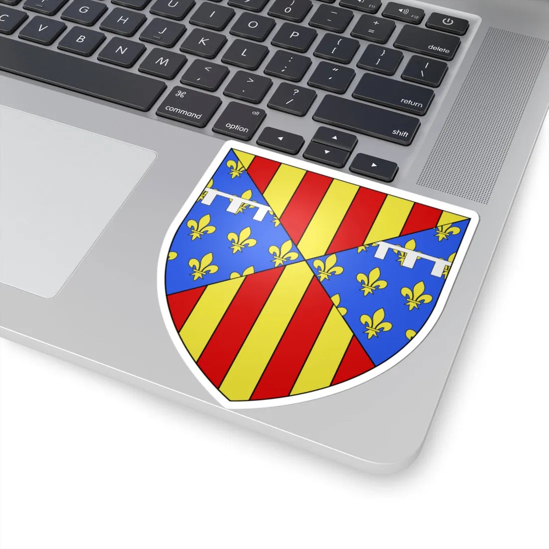 Blason Jean dAragon Comte de Prades selon Gelre (Spain) (Coat of Arms) STICKER Vinyl Kiss-Cut Decal - The Sticker Space