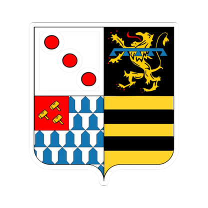 Blason Kortenaken (Belgium) (Coat of Arms) STICKER Vinyl Kiss-Cut Decal 2 Inch White - The Sticker Space