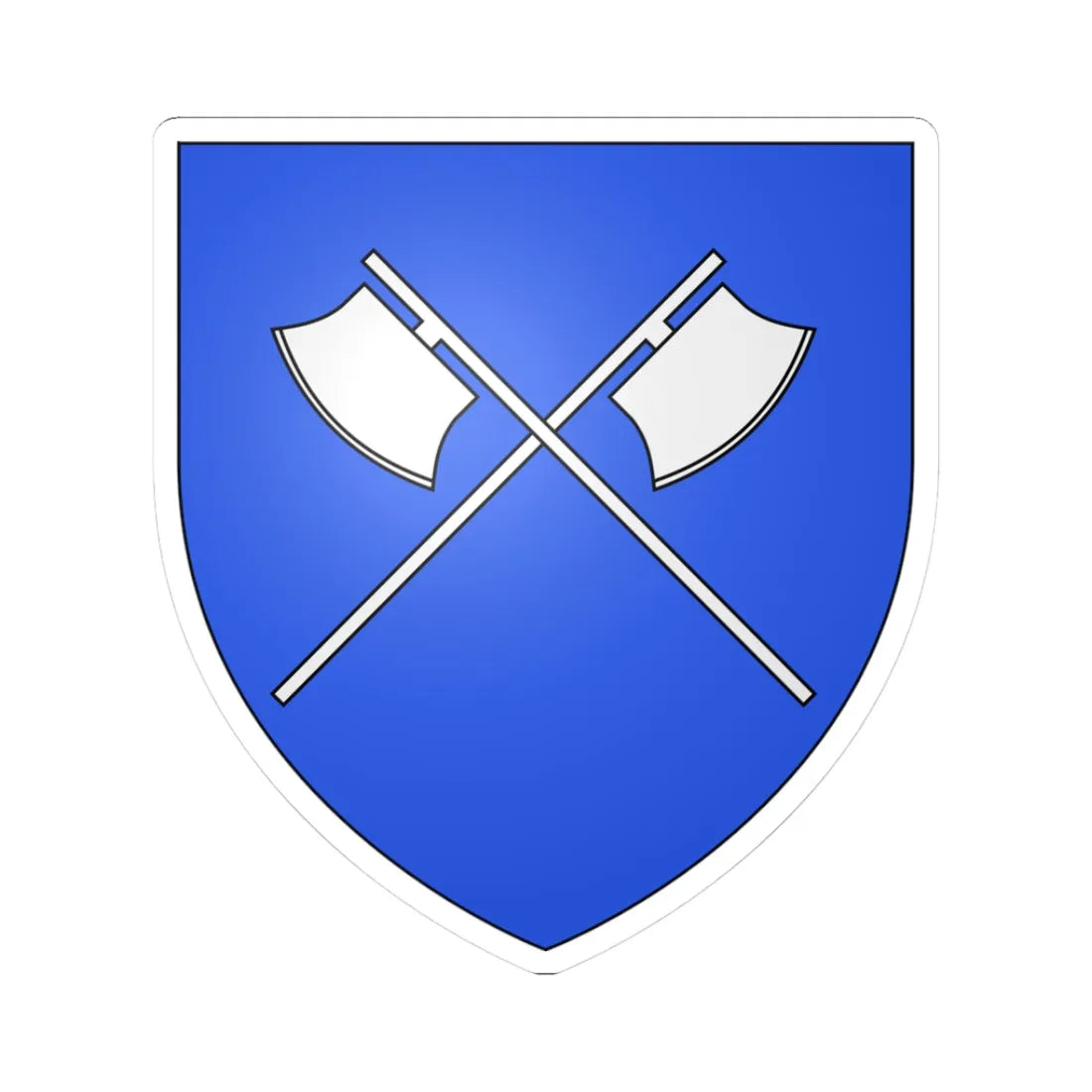 Blason Kralic selon Gelre (Poland) (Coat of Arms) STICKER Vinyl Kiss-Cut Decal 3 Inch White - The Sticker Space