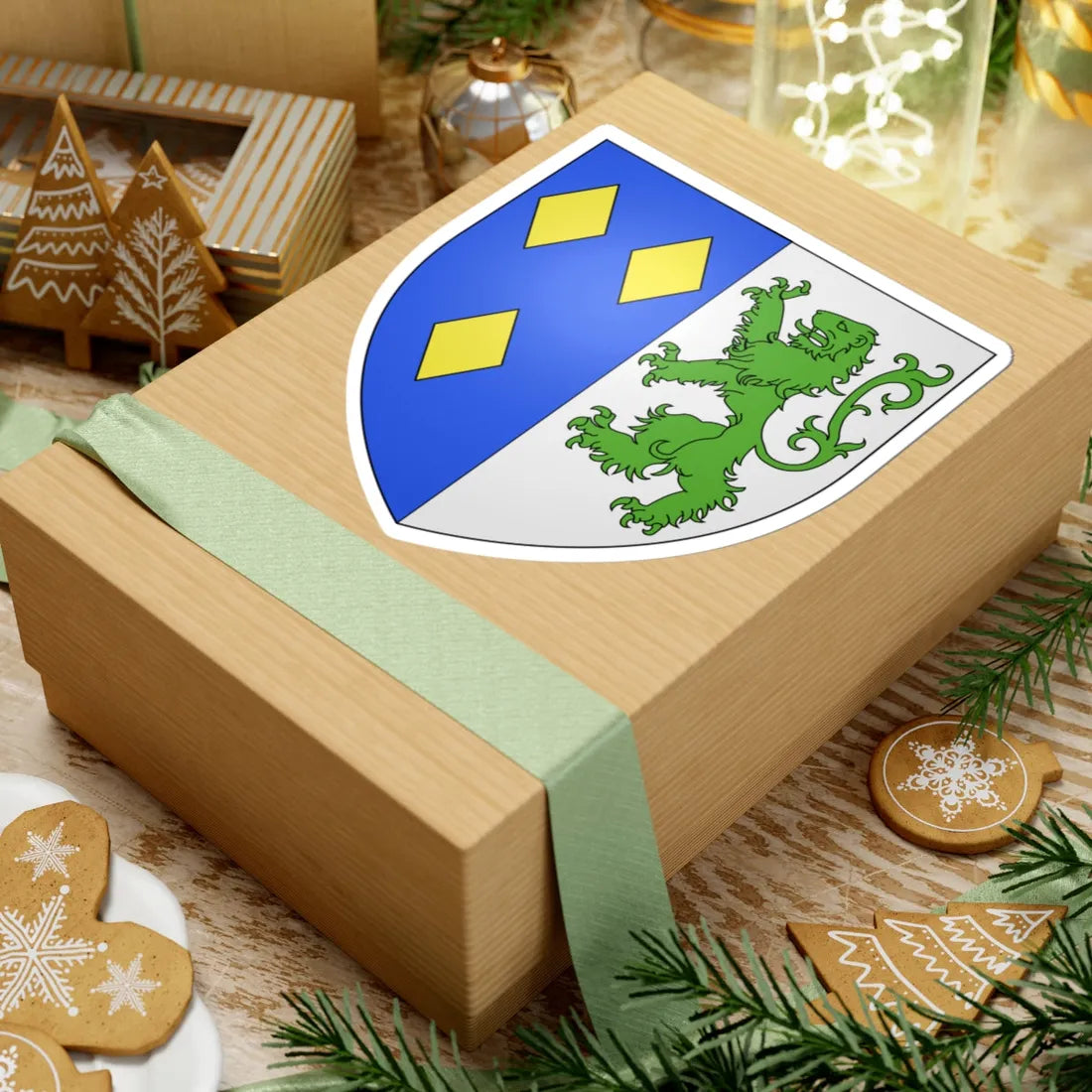 Blason La panne (Belgium) (Coat of Arms) STICKER Vinyl Kiss-Cut Decal - The Sticker Space