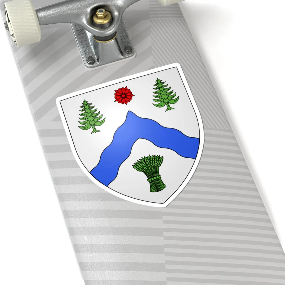 Blason Les Cèdres Québec (Canada) (Coat of Arms) STICKER Vinyl Kiss-Cut Decal - The Sticker Space