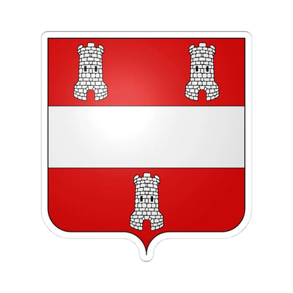 Blason Leuven (Belgium) (Coat of Arms) STICKER Vinyl Kiss-Cut Decal 4 Inch White - The Sticker Space
