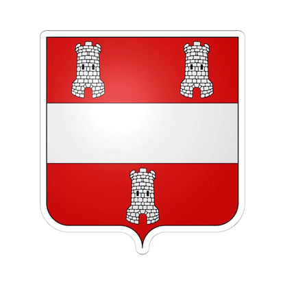 Blason Leuven (Belgium) (Coat of Arms) STICKER Vinyl Kiss-Cut Decal 6 Inch White - The Sticker Space