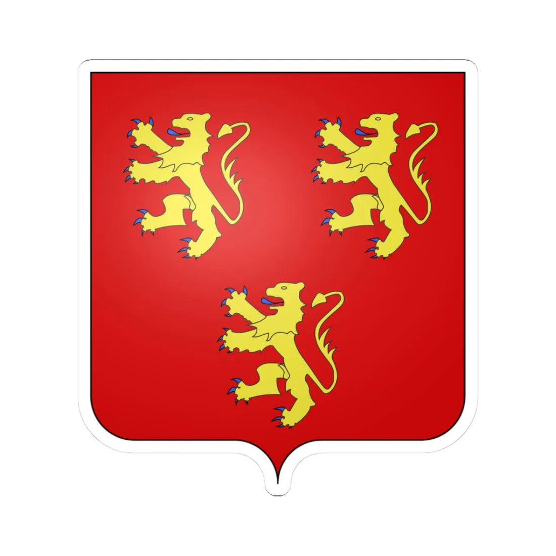 Blason Liedekerke (Belgium) (Coat of Arms) STICKER Vinyl Kiss-Cut Decal 3 Inch White - The Sticker Space