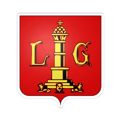 Blason liege (Belgium) (Coat of Arms) STICKER Vinyl Kiss-Cut Decal 6 Inch White - The Sticker Space