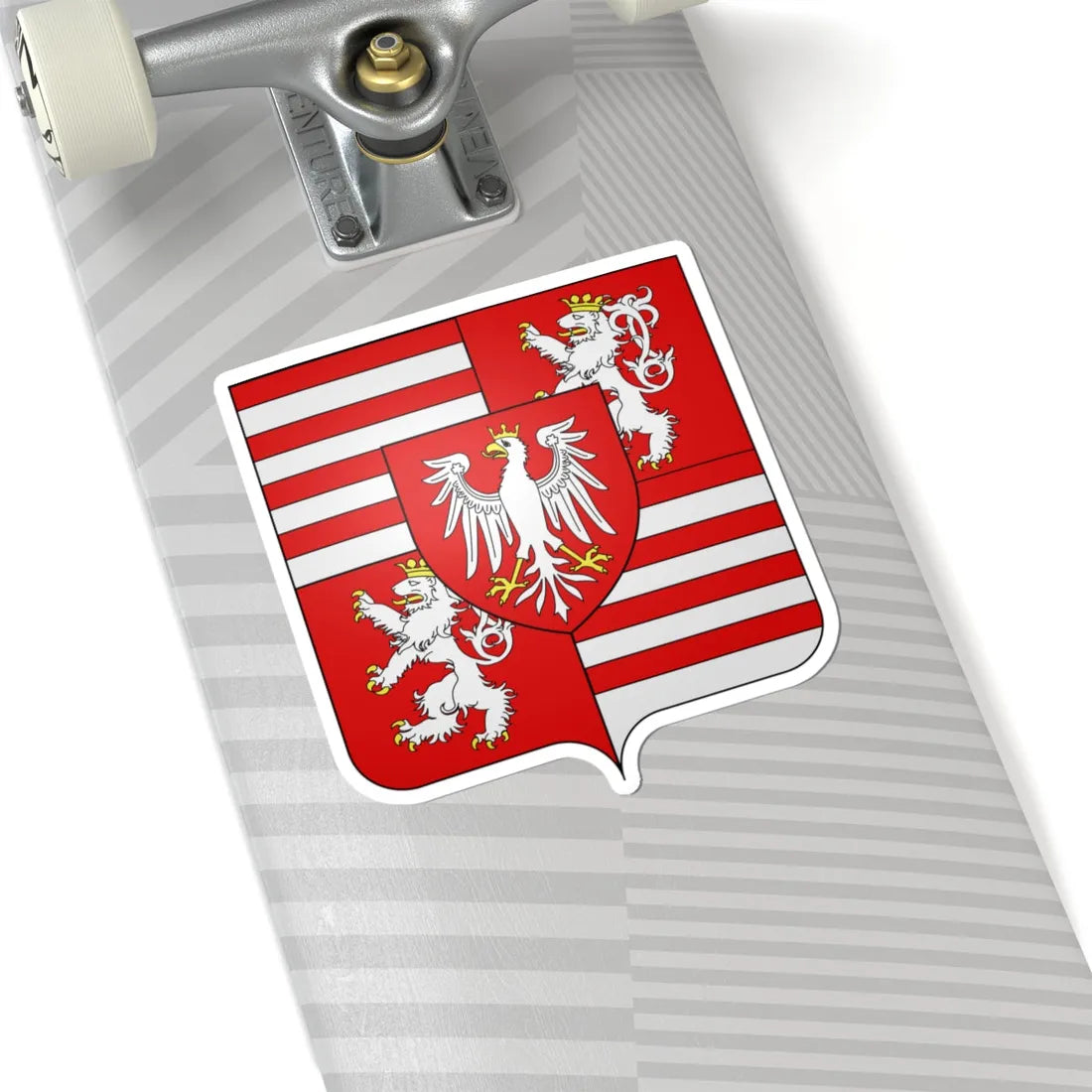 Blason Louis II de Hongrie Bohême (Poland) (Coat of Arms) STICKER Vinyl Kiss-Cut Decal - The Sticker Space
