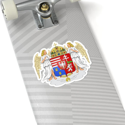Blason Louis II de Hongrie orn ext (Poland) (Coat of Arms) STICKER Vinyl Kiss-Cut Decal - The Sticker Space