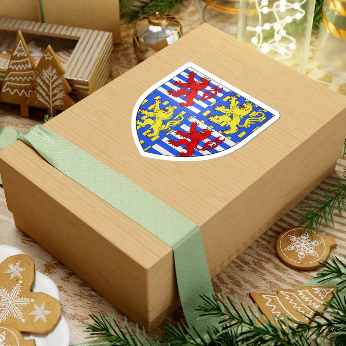 Blason LU Henri de Luxembourg (Luxembourg) (Coat of Arms) STICKER Vinyl Kiss-Cut Decal - The Sticker Space