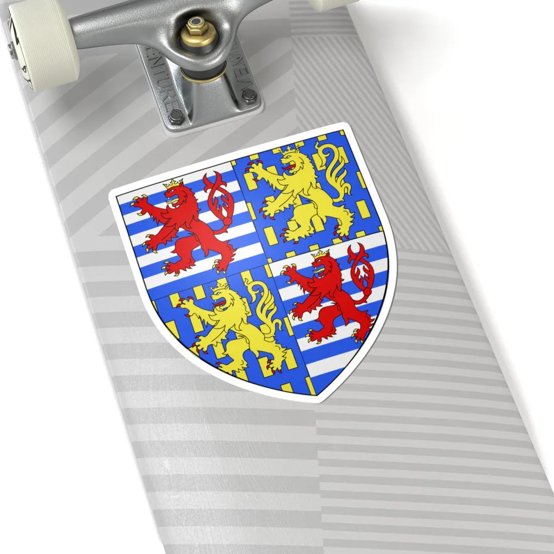 Blason LU Henri de Luxembourg (Luxembourg) (Coat of Arms) STICKER Vinyl Kiss-Cut Decal - The Sticker Space
