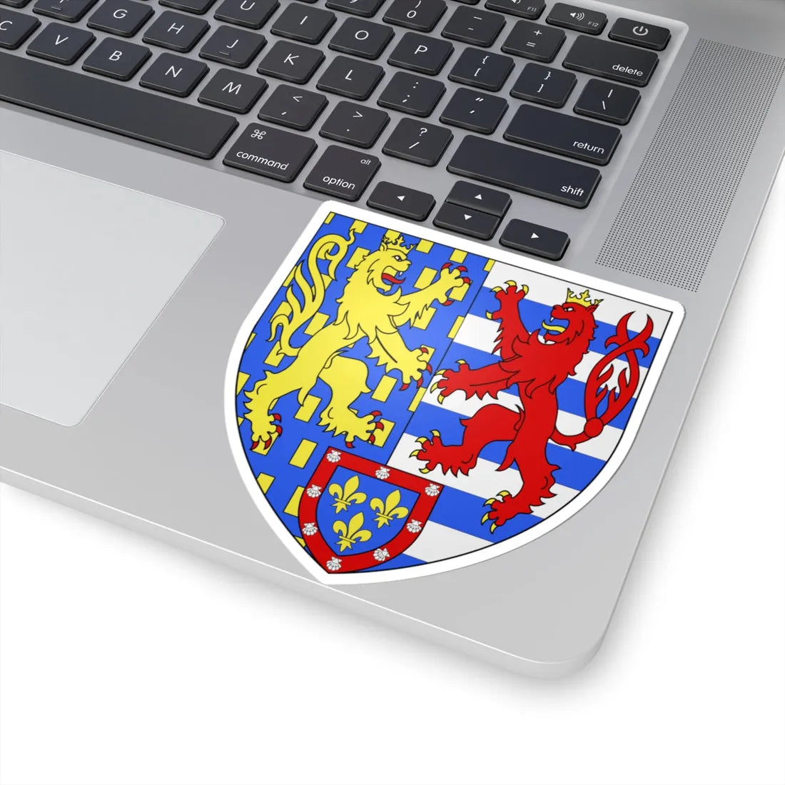 Blason LU Jean de Luxembourg 1953 (Luxembourg) (Coat of Arms) STICKER Vinyl Kiss-Cut Decal - The Sticker Space