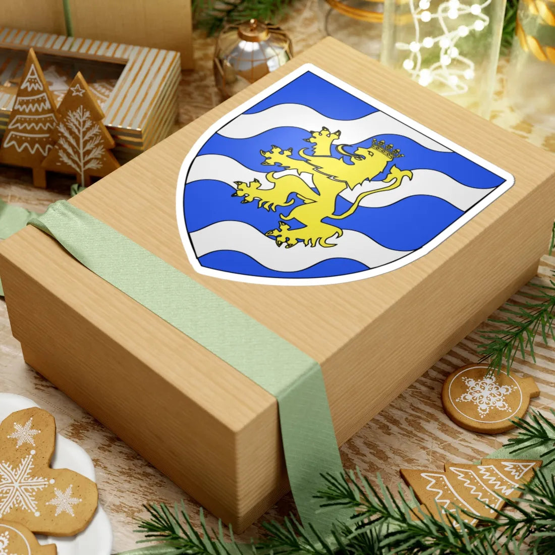 Blason Magnus Ier Ladulaas de Suède (Sweden) (Coat of Arms) STICKER Vinyl Kiss-Cut Decal - The Sticker Space