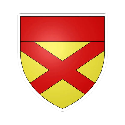 Blason Maison Bruce (Scotland) (Coat of Arms) STICKER Vinyl Kiss-Cut Decal 2 Inch White - The Sticker Space