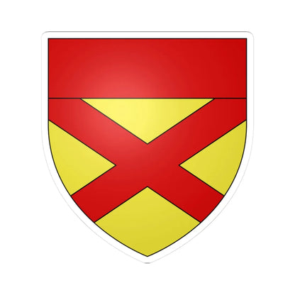 Blason Maison Bruce (Scotland) (Coat of Arms) STICKER Vinyl Kiss-Cut Decal 3 Inch White - The Sticker Space