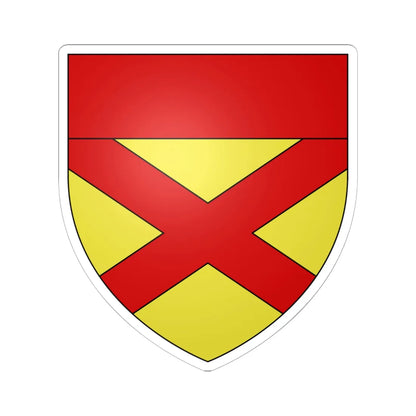 Blason Maison Bruce (Scotland) (Coat of Arms) STICKER Vinyl Kiss-Cut Decal 6 Inch White - The Sticker Space