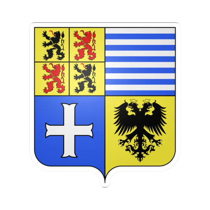 Blason Manage (Belgium) (Coat of Arms) STICKER Vinyl Kiss-Cut Decal 2 Inch White - The Sticker Space