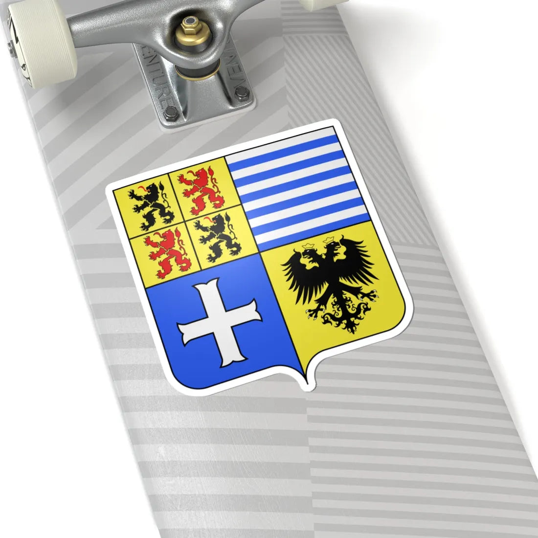 Blason Manage (Belgium) (Coat of Arms) STICKER Vinyl Kiss-Cut Decal - The Sticker Space